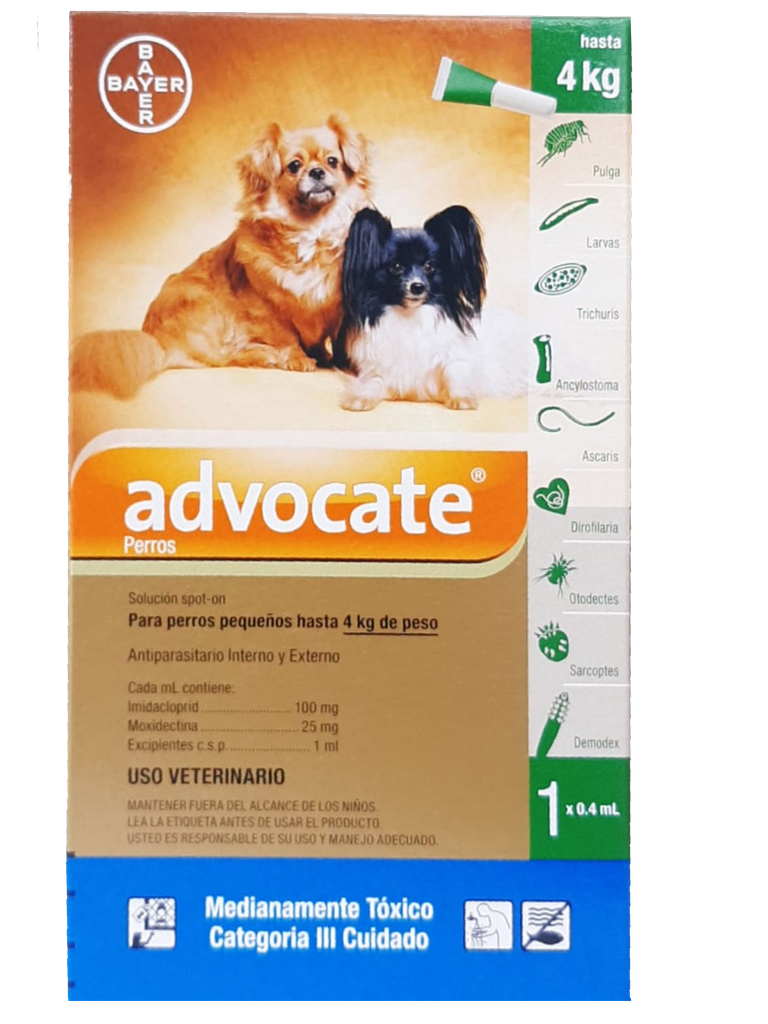 ADVOCATE PERROS 4 -10KG