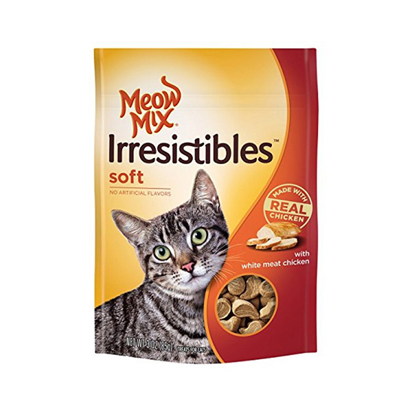 MEOW MIX IRRESITIBLES CRUNCHY PAVO-POLLO * 71 GR