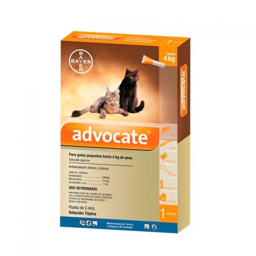 ADVOCATE GATOS X 0.4 ML PEQUEÑOS