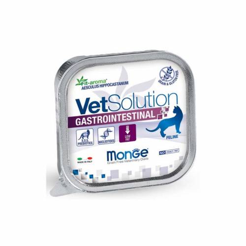 [CAT MONGE VET SOLUTION GASTROINTESTINAL X 100 GR] CAT VET SOLUTION GASTROINTESTINAL X 100 GR