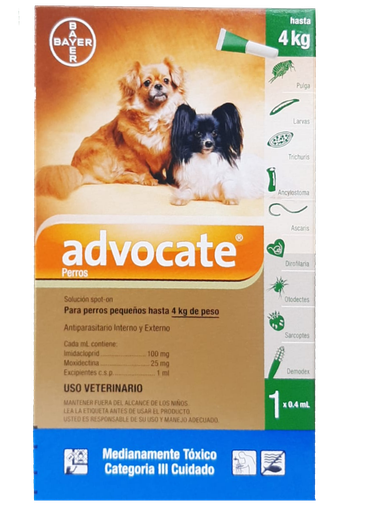 ADVOCATE PERROS 4 -10KG