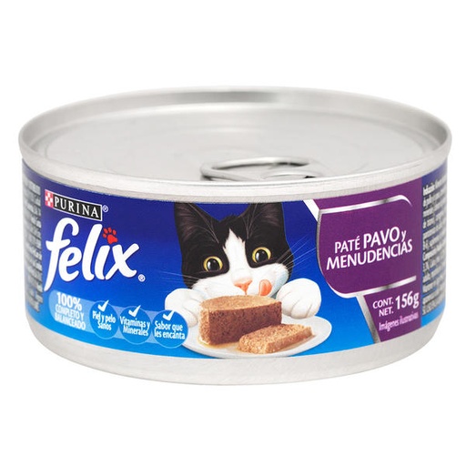 [12380268] FELIX PATE PAVO Y MENUDENCIAS 156 GR