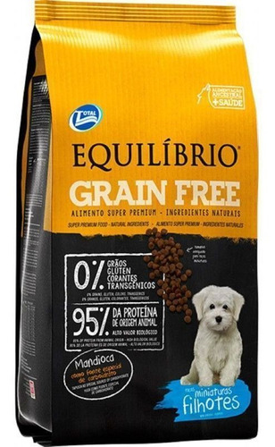 [11104012] EQUILIBRIO PERRO GRAIN FREE FILHOTE R. MINI. 1,5KG