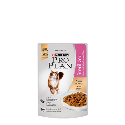 [12340774] POUCH PRO PLAN GATO ESTERILIZADO POLLO*85 GR