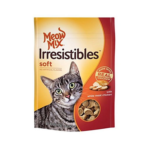 [2110] MEOW MIX IRRESITIBLES CRUNCHY PAVO-POLLO * 71 GR