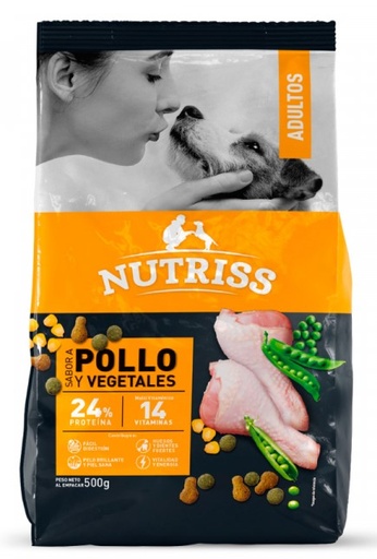 POUCH NUTRISS ADULTO POLLO * 100 GR